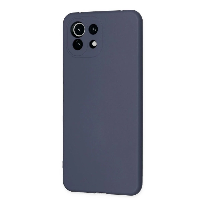 BFS  Xiaomi Mİ 11 Lite Kılıf Nano içi Kadife Silikon - Gri