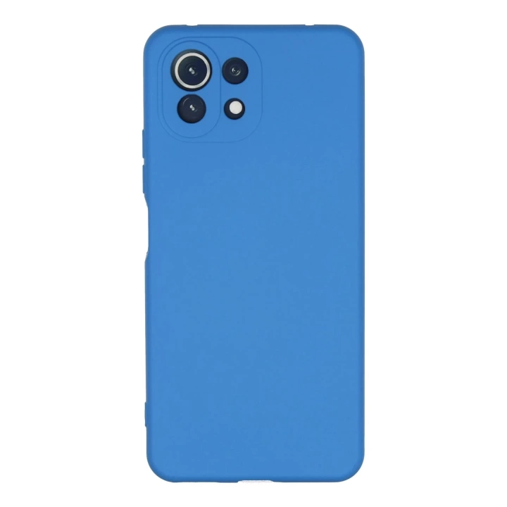 BFS  Xiaomi Mİ 11 Lite Kılıf Nano içi Kadife Silikon - Mavi
