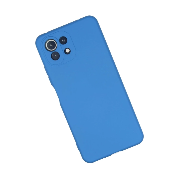 BFS  Xiaomi Mİ 11 Lite Kılıf Nano içi Kadife Silikon - Mavi