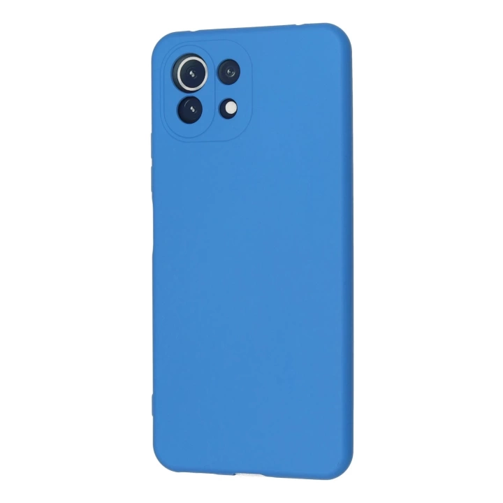 BFS  Xiaomi Mİ 11 Lite Kılıf Nano içi Kadife Silikon - Mavi