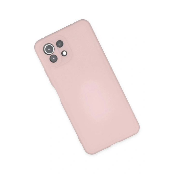 BFS Xiaomi Mİ 11 Lite Kılıf Nano içi Kadife Silikon - Pudra