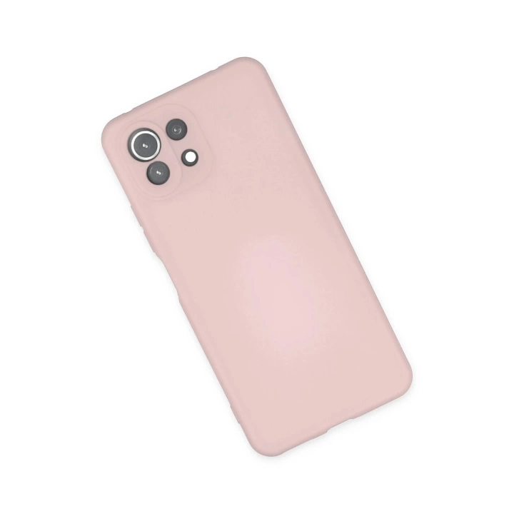 BFS  Xiaomi Mİ 11 Lite Kılıf Nano içi Kadife Silikon - Pudra