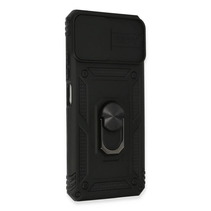 BFS  Xiaomi Mİ 11 Lite Kılıf Pars Lens Yüzüklü Silikon - Siyah