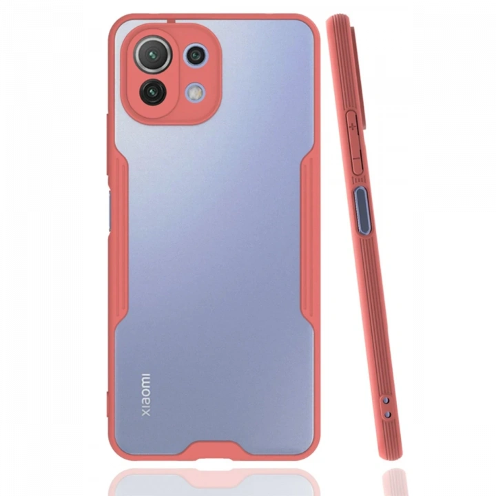 BFS  Xiaomi Mİ 11 Lite Kılıf Platin Silikon - Pembe