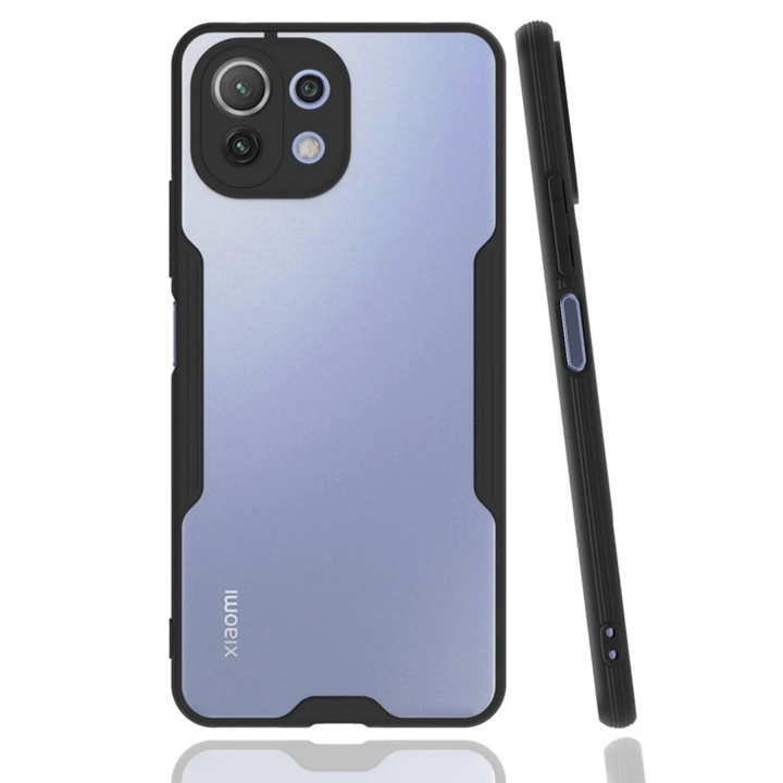 BFS  Xiaomi Mİ 11 Lite Kılıf Platin Silikon - Siyah
