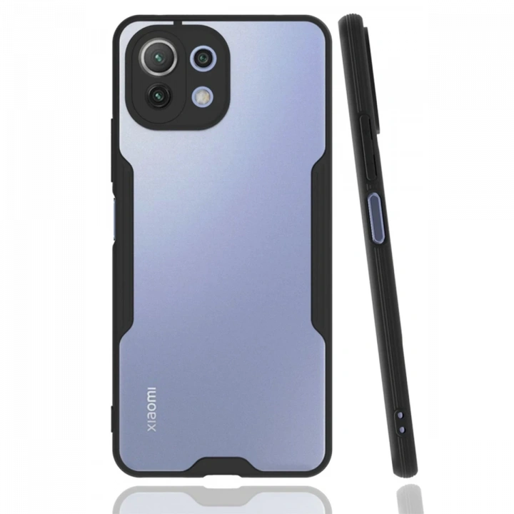 BFS  Xiaomi Mİ 11 Lite Kılıf Platin Silikon - Siyah