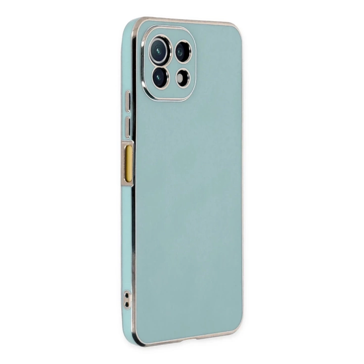 BFS  Xiaomi Mİ 11 Lite Kılıf Volet Silikon - Açık Yeşil