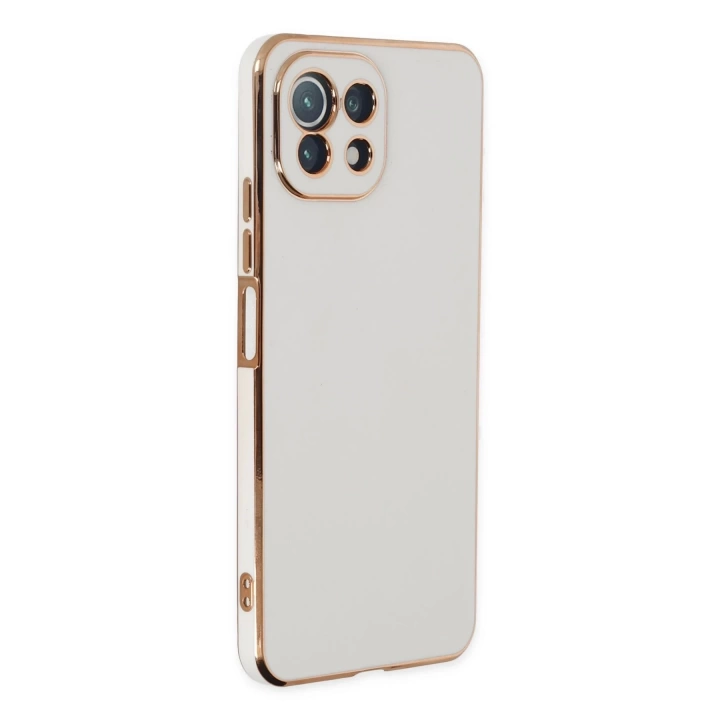 BFS  Xiaomi Mİ 11 Lite Kılıf Volet Silikon - Beyaz