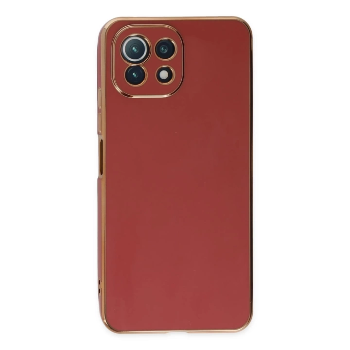 BFS  Xiaomi Mİ 11 Lite Kılıf Volet Silikon - Kırmızı