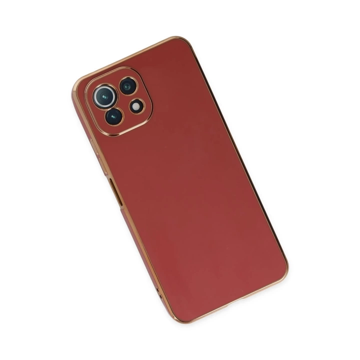 BFS  Xiaomi Mİ 11 Lite Kılıf Volet Silikon - Kırmızı