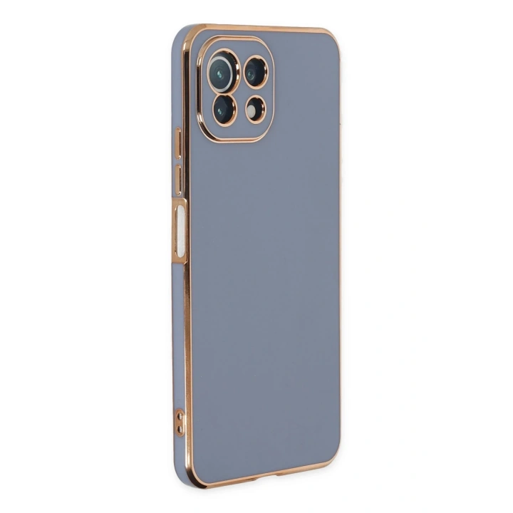 BFS  Xiaomi Mİ 11 Lite Kılıf Volet Silikon - Mavi