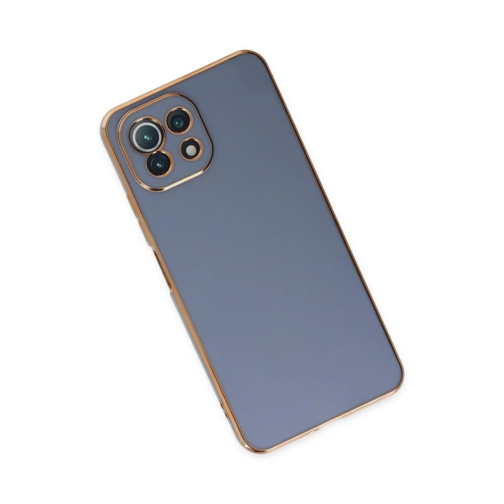 BFS  Xiaomi Mİ 11 Lite Kılıf Volet Silikon - Mavi