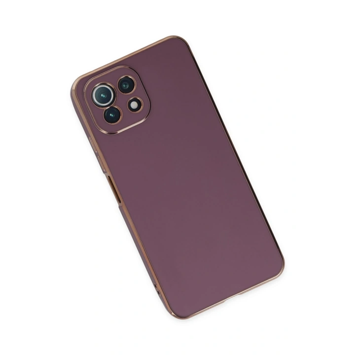 BFS  Xiaomi Mİ 11 Lite Kılıf Volet Silikon - Mor