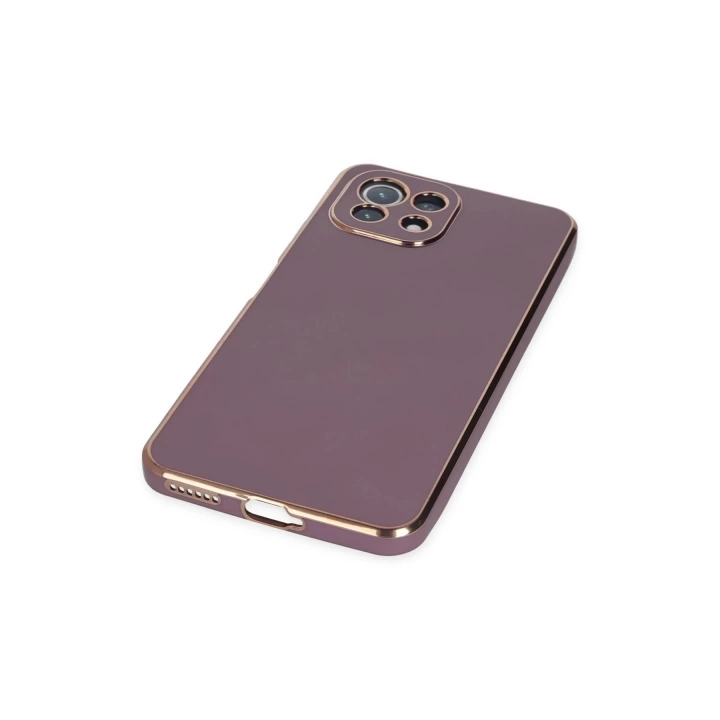 BFS  Xiaomi Mİ 11 Lite Kılıf Volet Silikon - Mor