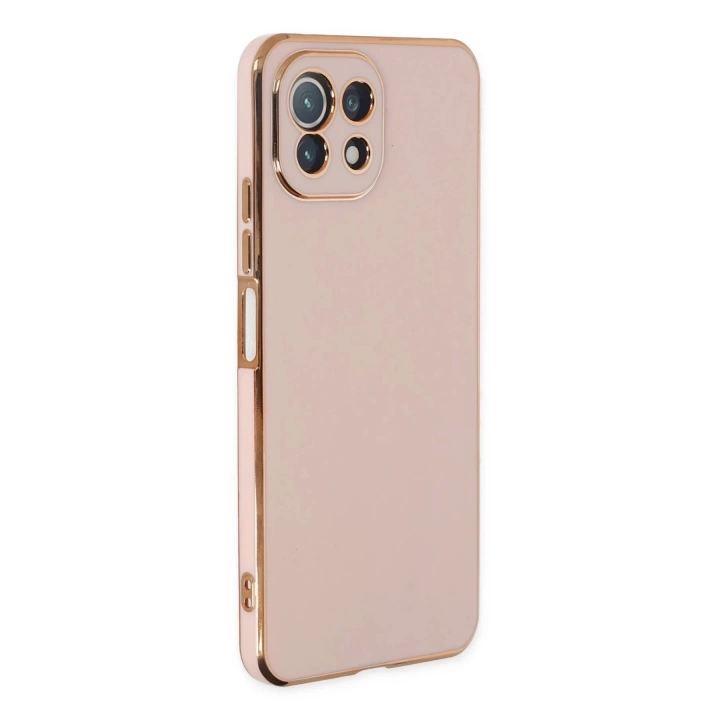 BFS  Xiaomi Mİ 11 Lite Kılıf Volet Silikon - Pembe