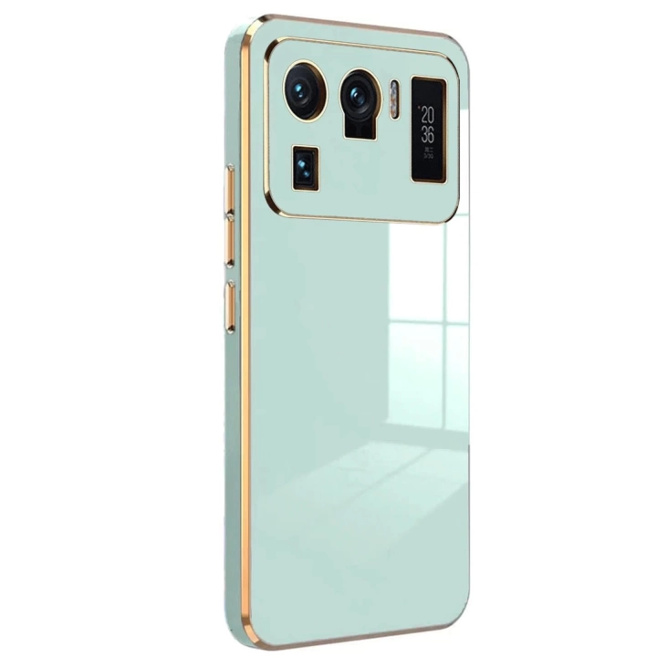 BFS  Xiaomi Mi 11 Ultra Kılıf Volet Silikon - Açık Yeşil