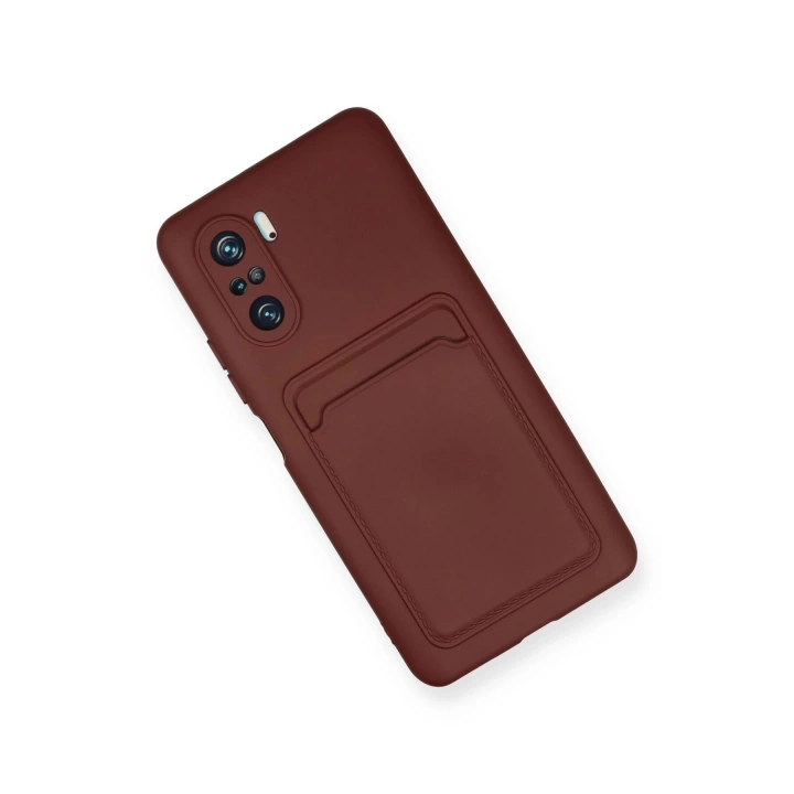 BFS  Xiaomi Mi 11i Kılıf Kelvin Kartvizitli Silikon - Bordo