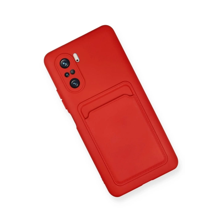 BFS  Xiaomi Mi 11i Kılıf Kelvin Kartvizitli Silikon - Kırmızı