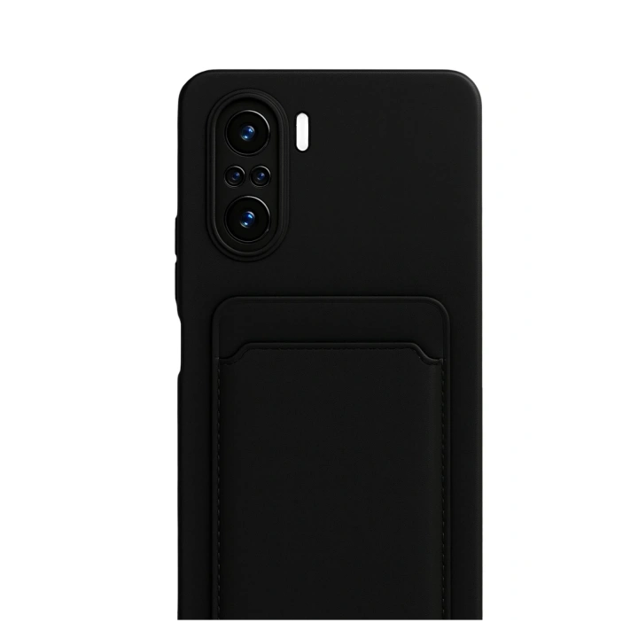 BFS  Xiaomi Mi 11i Kılıf Kelvin Kartvizitli Silikon - Siyah