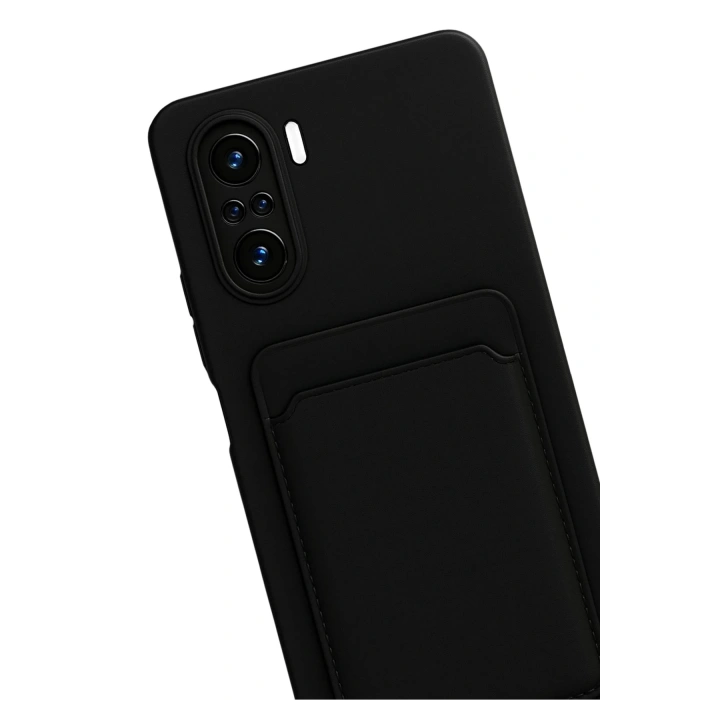 BFS  Xiaomi Mi 11i Kılıf Kelvin Kartvizitli Silikon - Siyah