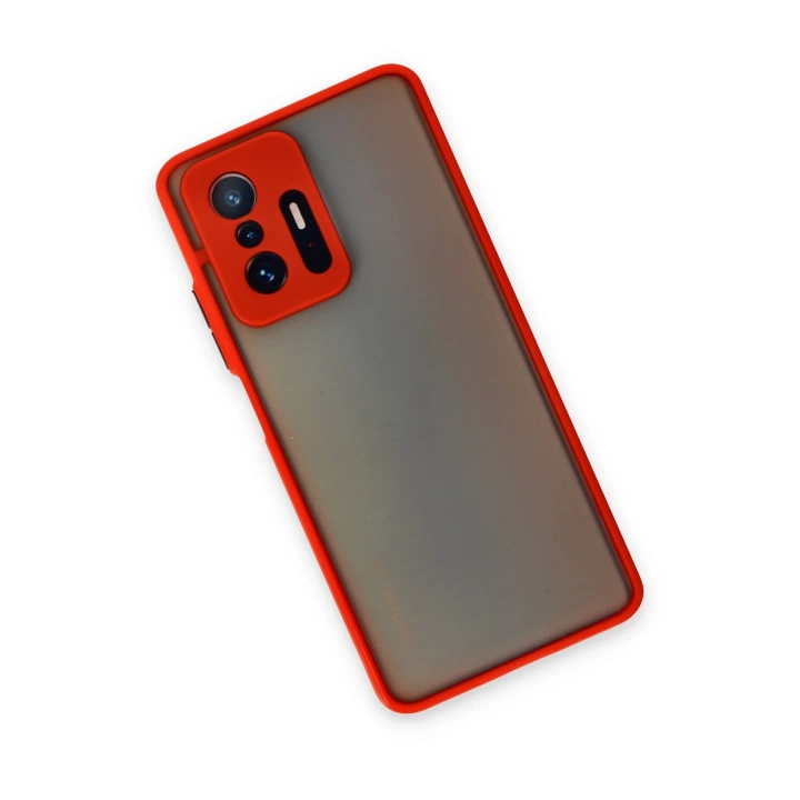 BFS  Xiaomi Mi 11T Pro Kılıf Montreal Silikon Kapak - Kırmızı