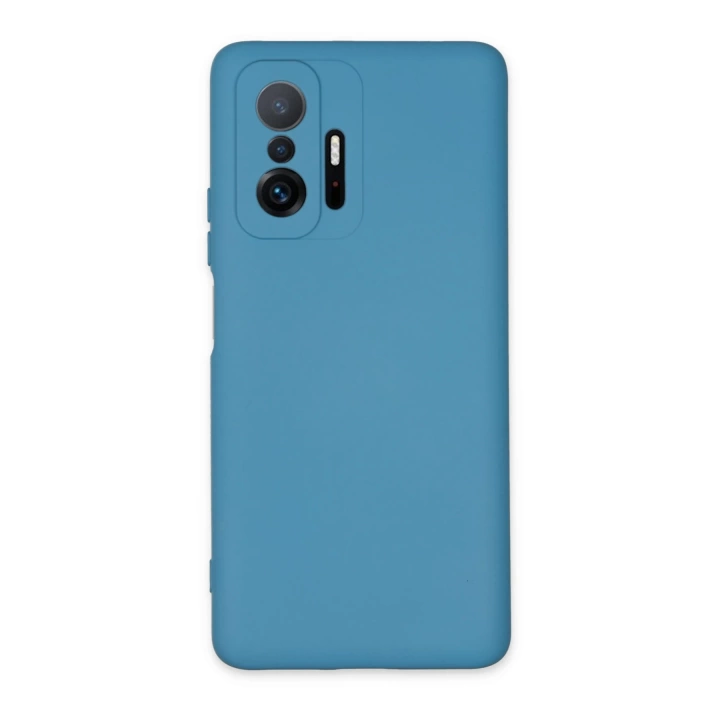 BFS  Xiaomi Mi 11T Pro Kılıf Nano içi Kadife Silikon - Mavi