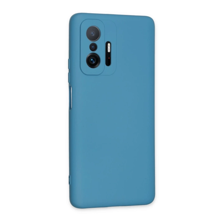 BFS  Xiaomi Mi 11T Pro Kılıf Nano içi Kadife Silikon - Mavi
