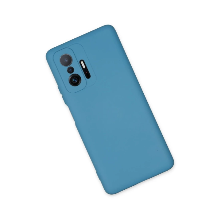 BFS  Xiaomi Mi 11T Pro Kılıf Nano içi Kadife Silikon - Mavi