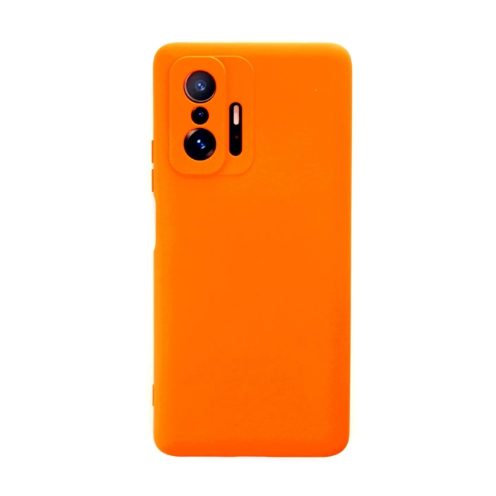 BFS  Xiaomi Mi 11T Pro Kılıf Nano içi Kadife Silikon - Turuncu