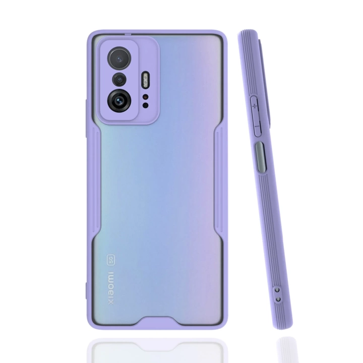 BFS  Xiaomi Mi 11T Pro Kılıf Platin Silikon - Lila