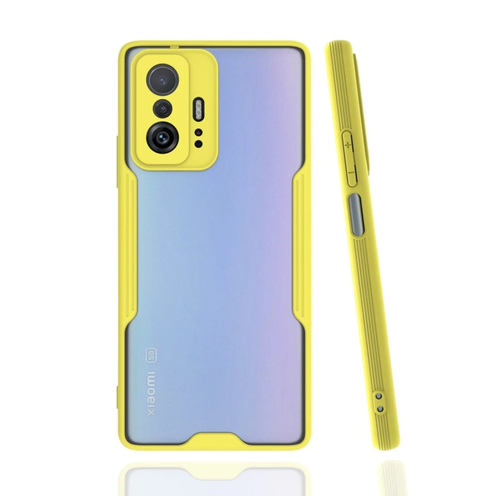 BFS  Xiaomi Mi 11T Pro Kılıf Platin Silikon - Sarı