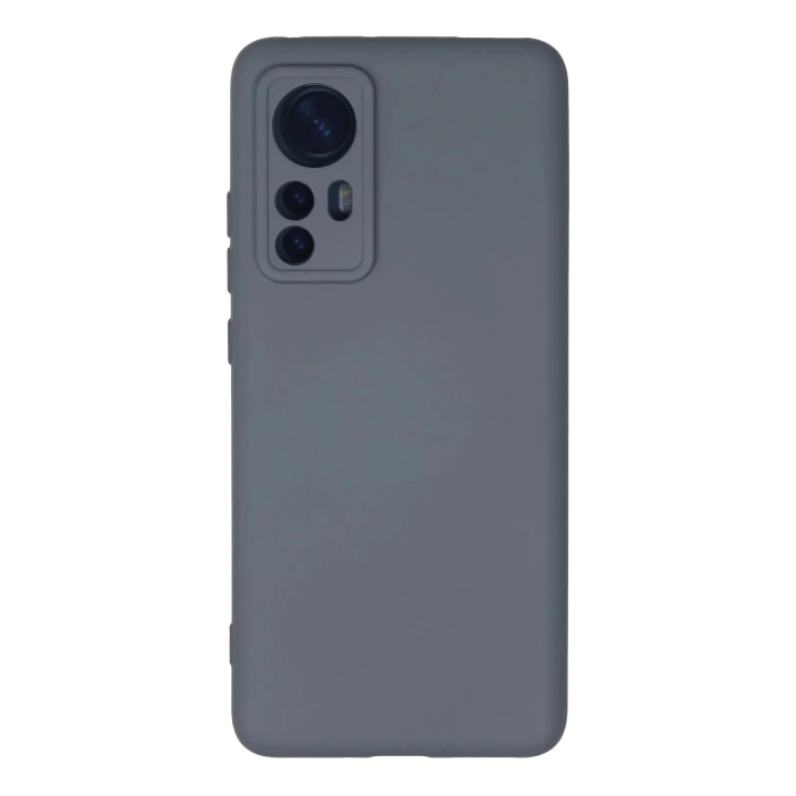 BFS  Xiaomi Mi 12 Kılıf Nano içi Kadife Silikon - Gri