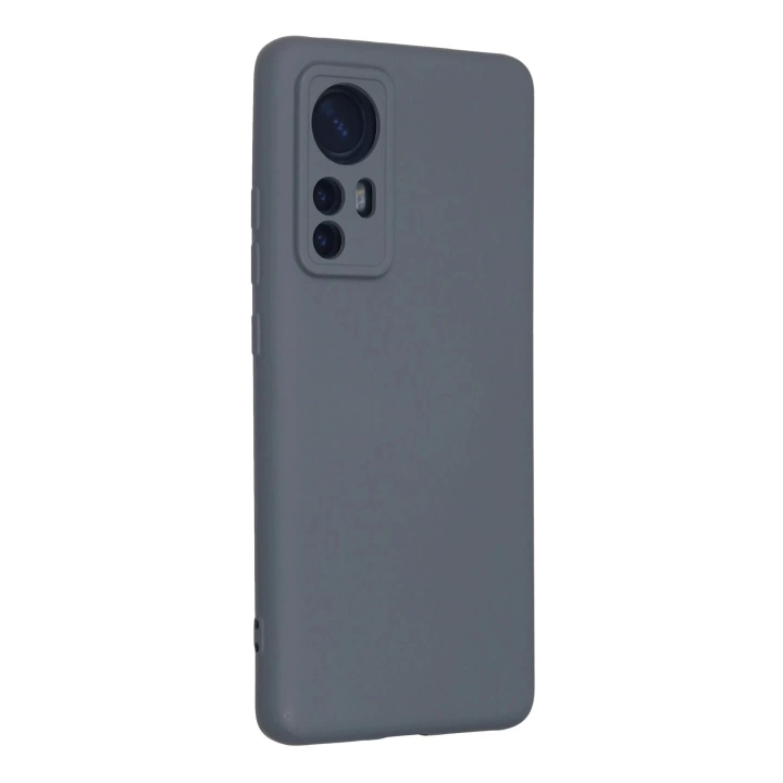 BFS  Xiaomi Mi 12 Kılıf Nano içi Kadife Silikon - Gri