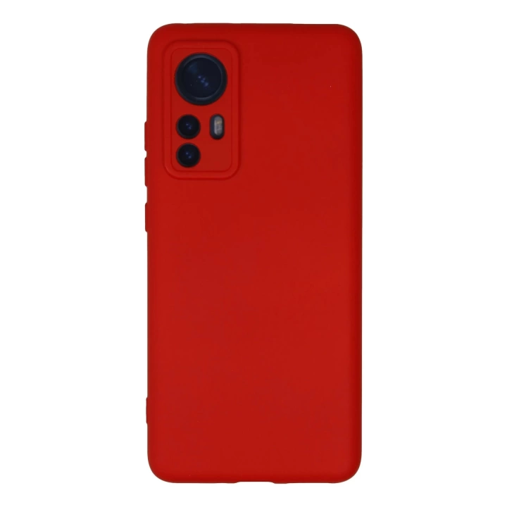 BFS  Xiaomi Mi 12 Kılıf Nano içi Kadife Silikon - Kırmızı
