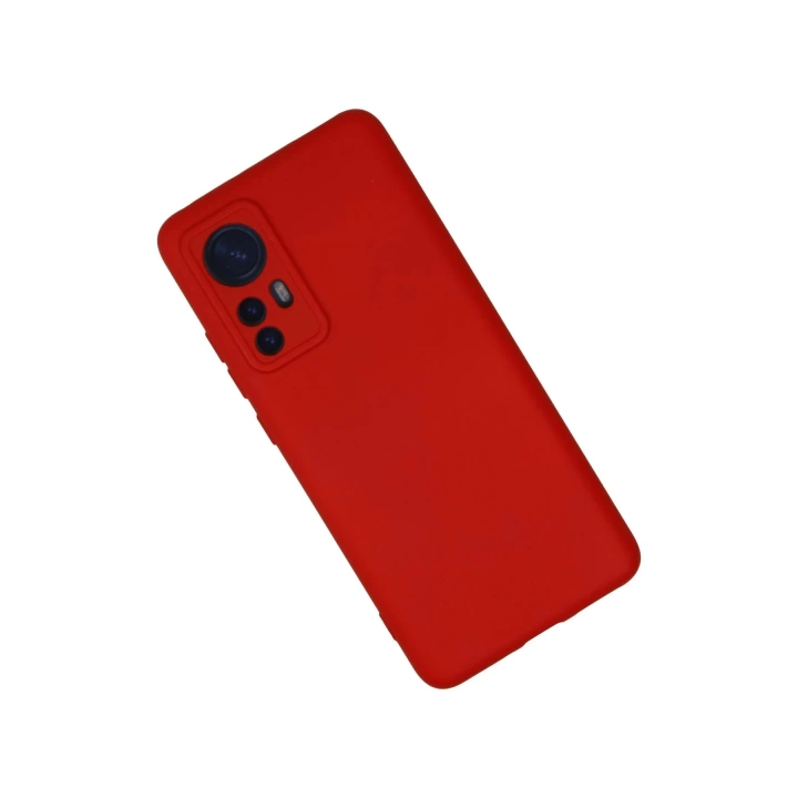 BFS  Xiaomi Mi 12 Kılıf Nano içi Kadife Silikon - Kırmızı