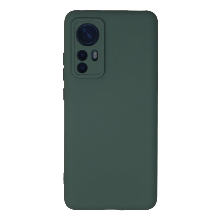 BFS  Xiaomi Mi 12 Kılıf Nano içi Kadife Silikon - Koyu Yeşil