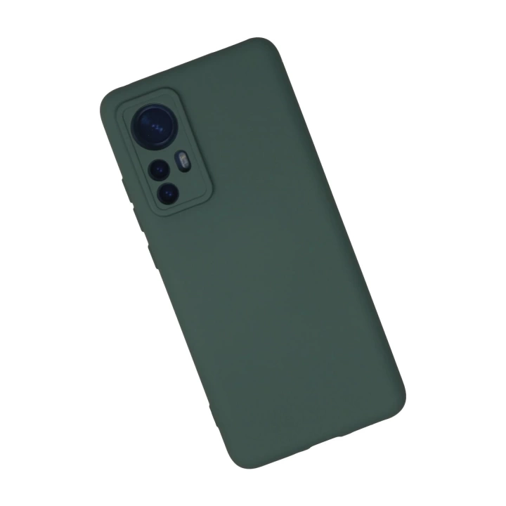 BFS  Xiaomi Mi 12 Kılıf Nano içi Kadife Silikon - Koyu Yeşil