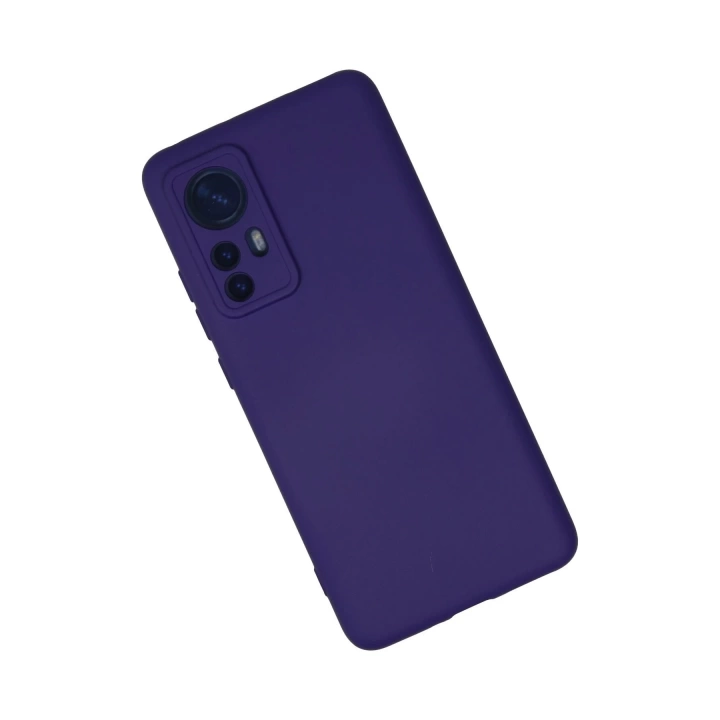 BFS  Xiaomi Mi 12 Kılıf Nano içi Kadife Silikon - Mor