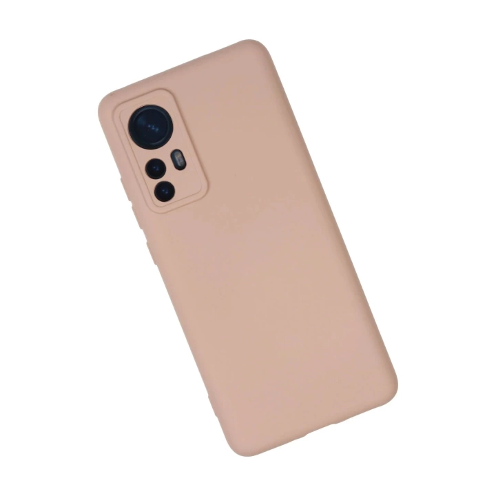 BFS  Xiaomi Mi 12 Kılıf Nano içi Kadife Silikon - Pudra