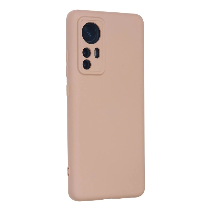 BFS  Xiaomi Mi 12 Kılıf Nano içi Kadife Silikon - Pudra