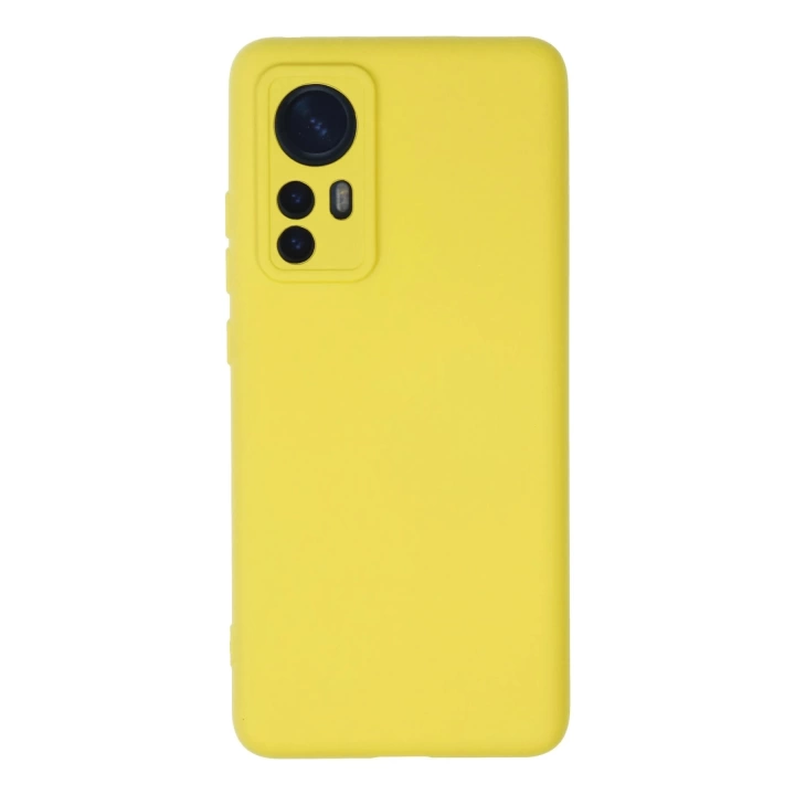 BFS  Xiaomi Mi 12 Kılıf Nano içi Kadife Silikon - Sarı
