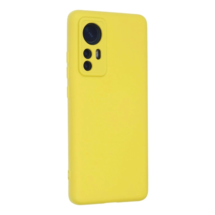BFS  Xiaomi Mi 12 Kılıf Nano içi Kadife Silikon - Sarı