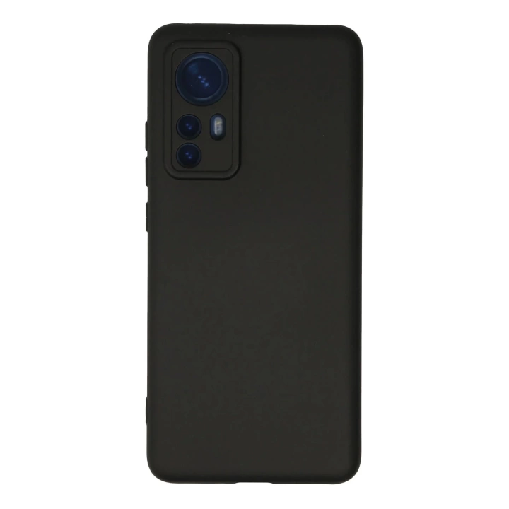 BFS  Xiaomi Mi 12 Kılıf Nano içi Kadife Silikon - Siyah
