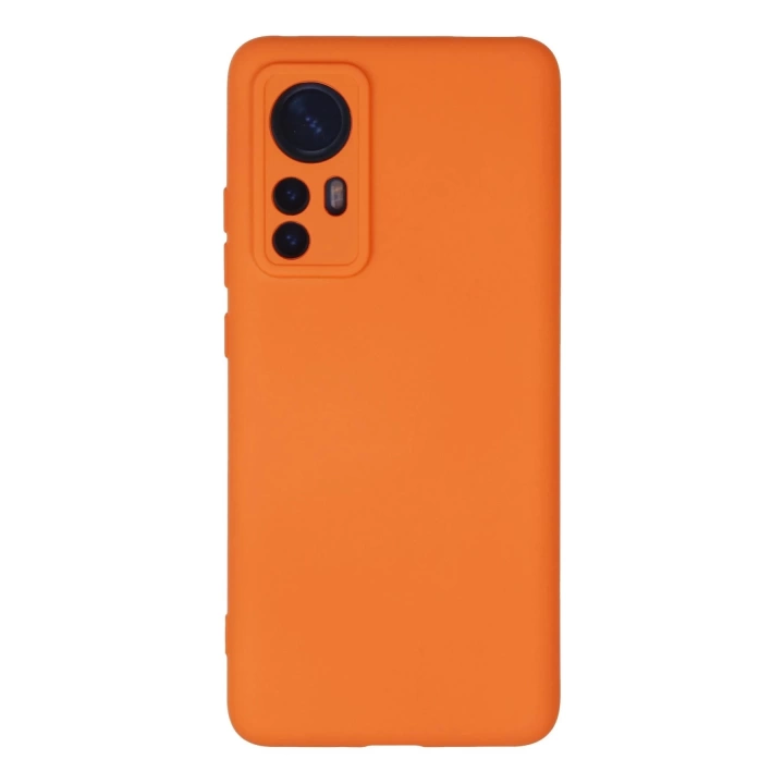 BFS  Xiaomi Mi 12 Kılıf Nano içi Kadife Silikon - Turuncu