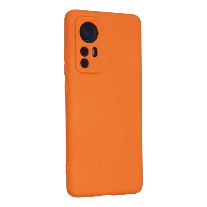 BFS  Xiaomi Mi 12 Kılıf Nano içi Kadife Silikon - Turuncu