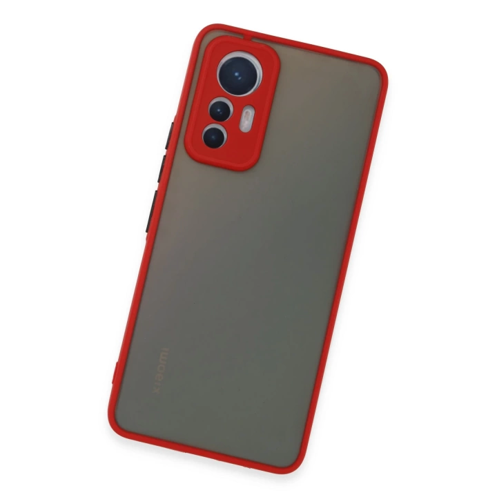 BFS  Xiaomi Mi 12 Lite Kılıf Montreal Silikon Kapak - Kırmızı