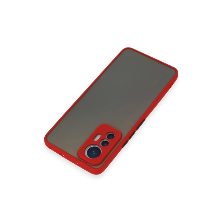 BFS  Xiaomi Mi 12 Lite Kılıf Montreal Silikon Kapak - Kırmızı