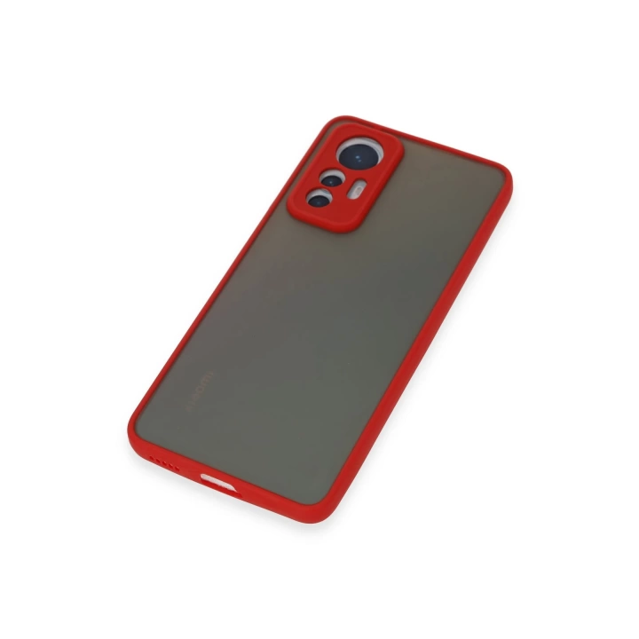 BFS  Xiaomi Mi 12 Lite Kılıf Montreal Silikon Kapak - Kırmızı