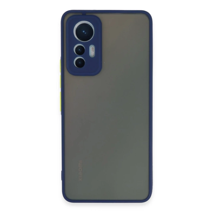 BFS  Xiaomi Mi 12 Lite Kılıf Montreal Silikon Kapak - Lacivert