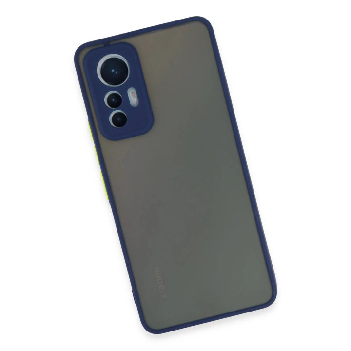 BFS  Xiaomi Mi 12 Lite Kılıf Montreal Silikon Kapak - Lacivert